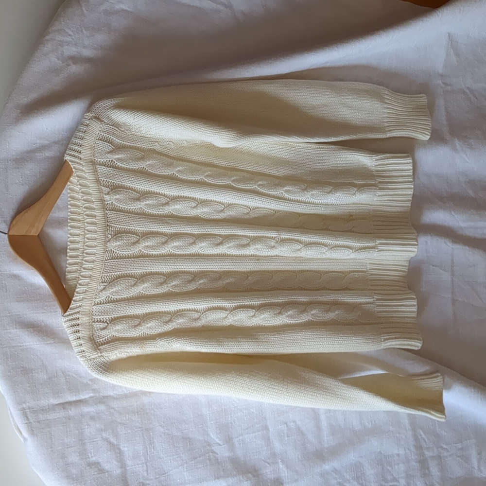 Vintage Pullover cream sweater Small